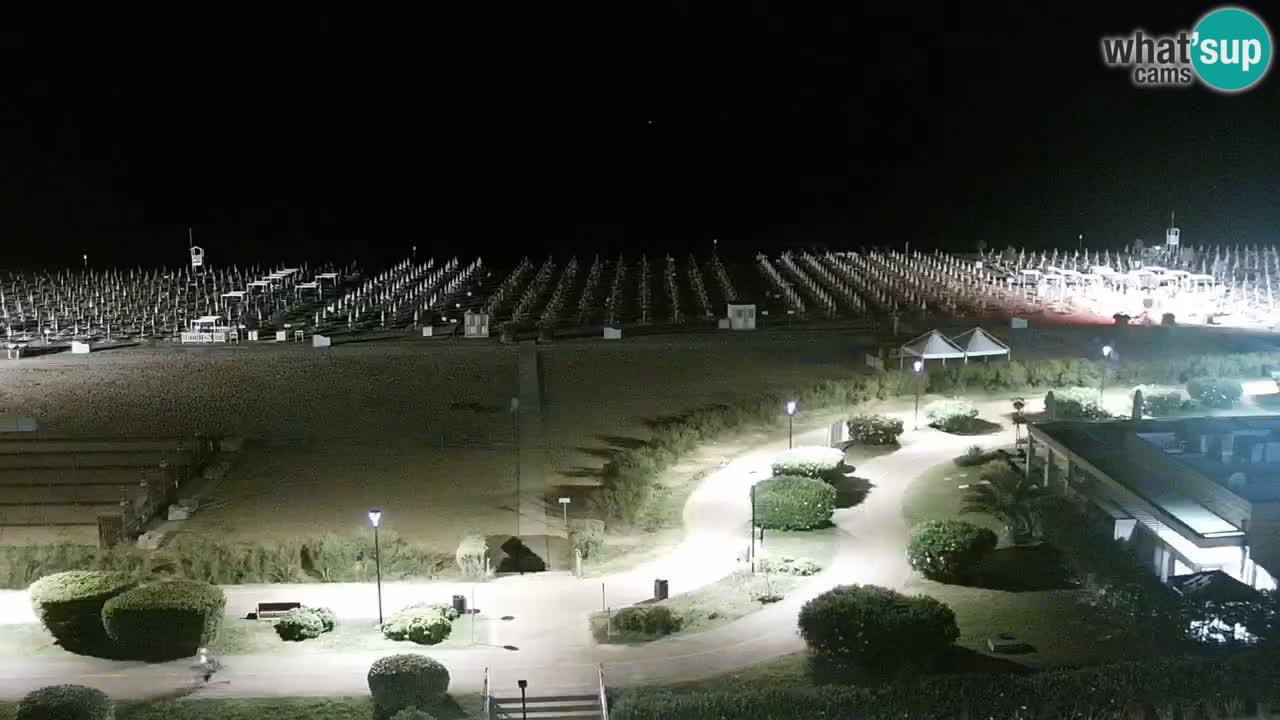 La spiaggia di Bibione webcam live e piazzale Zenit