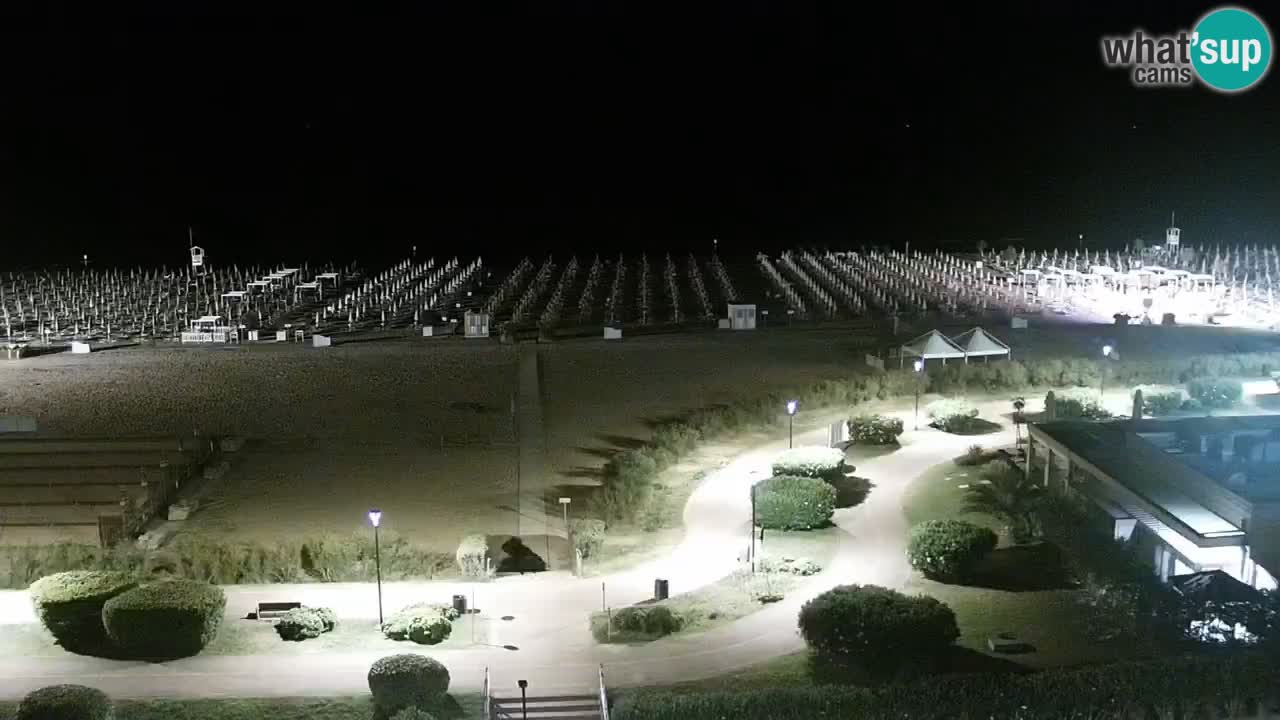 La spiaggia di Bibione webcam live e piazzale Zenit