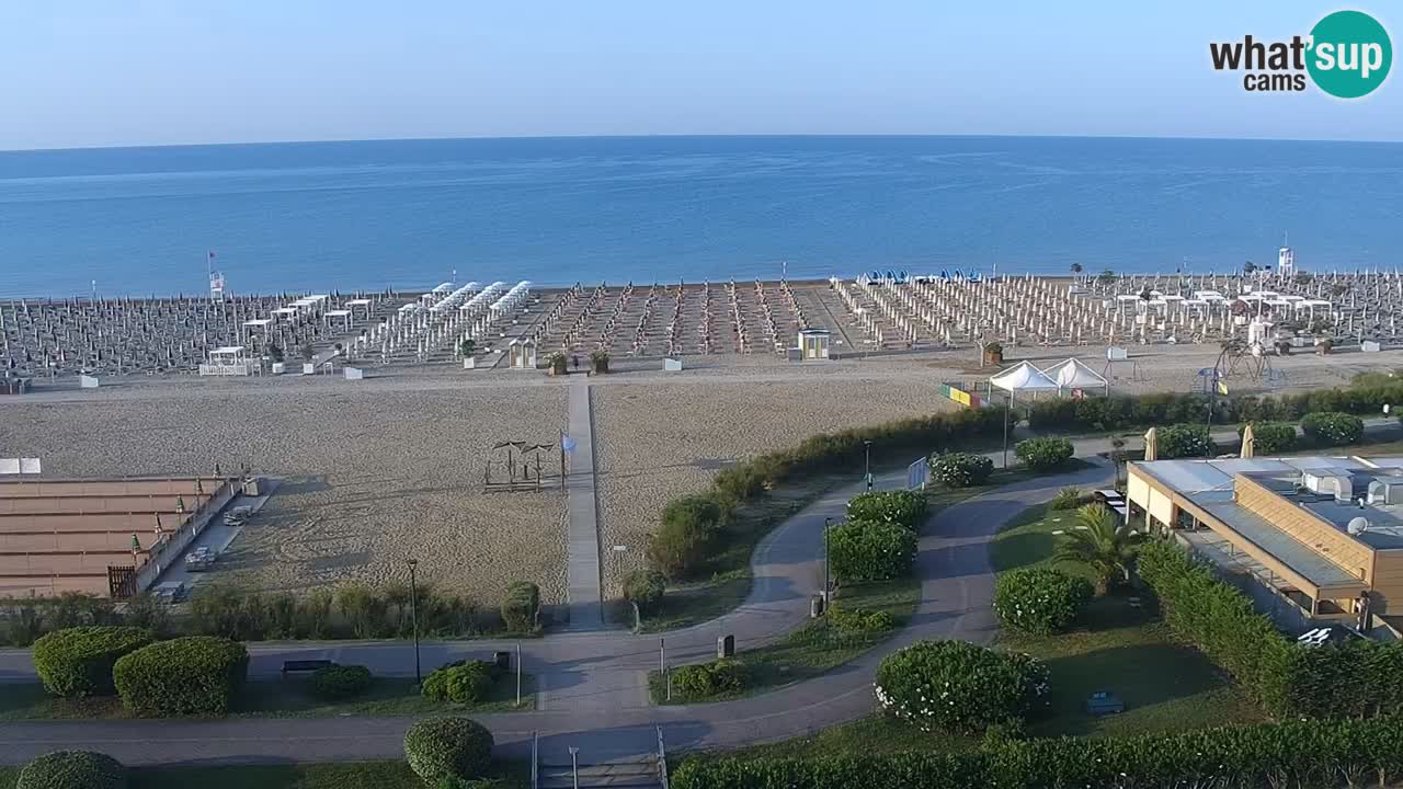 The beach of Bibione webcam – Italy