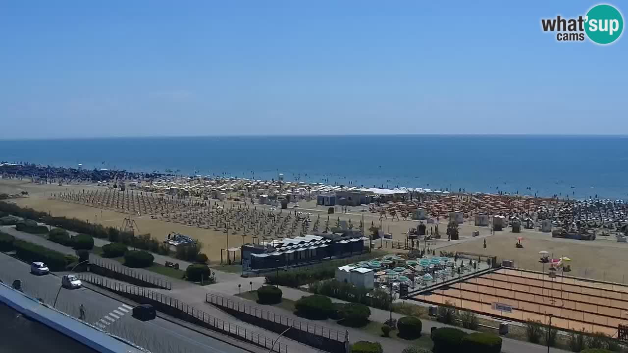 The beach of Bibione webcam – Italy
