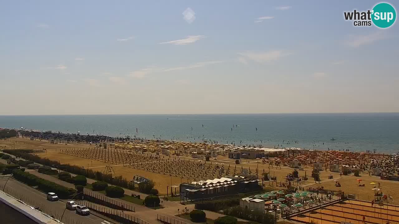 The beach of Bibione webcam – Italy