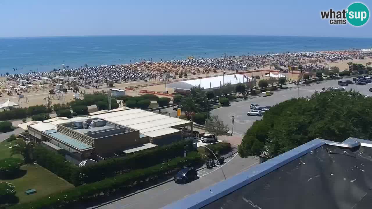 The beach of Bibione webcam – Italy