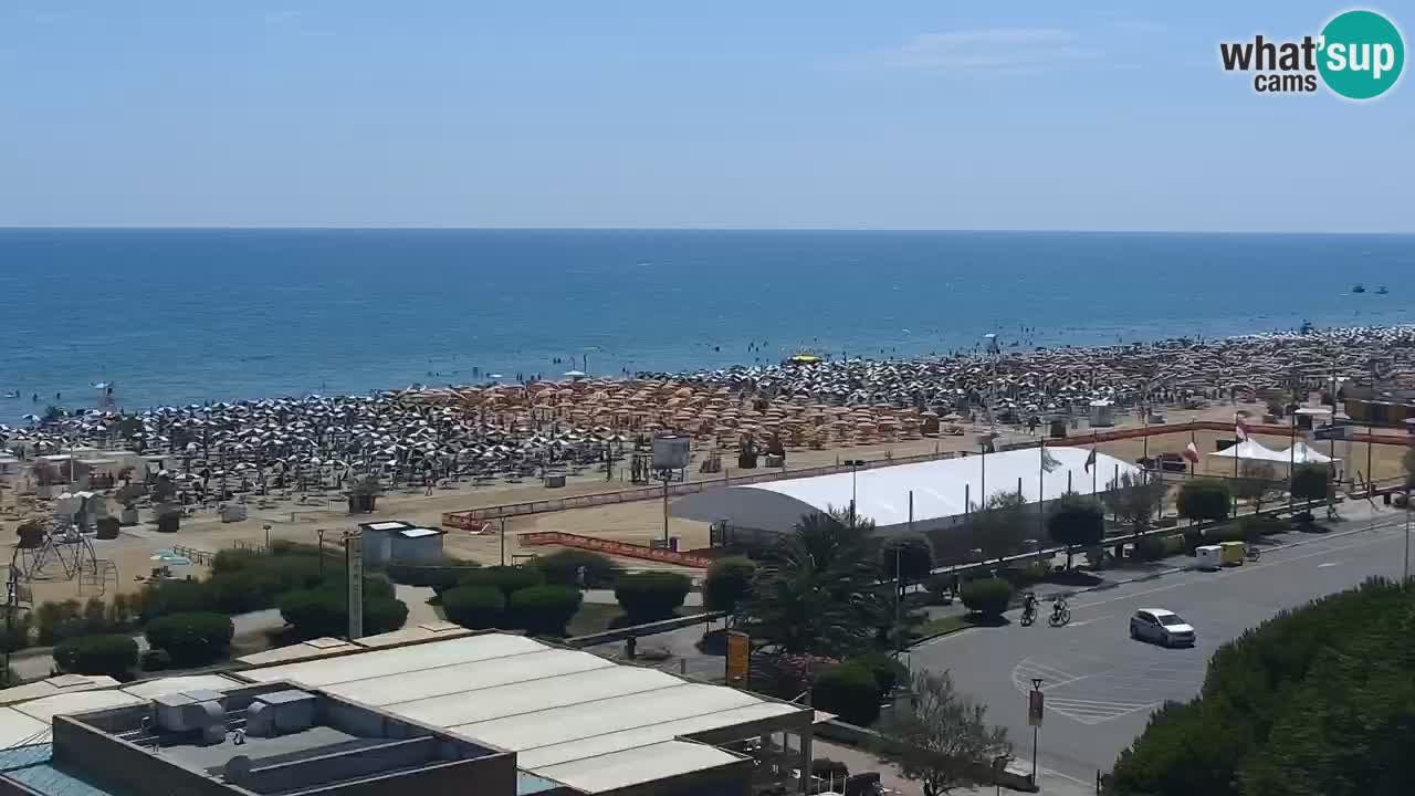 The beach of Bibione webcam – Italy