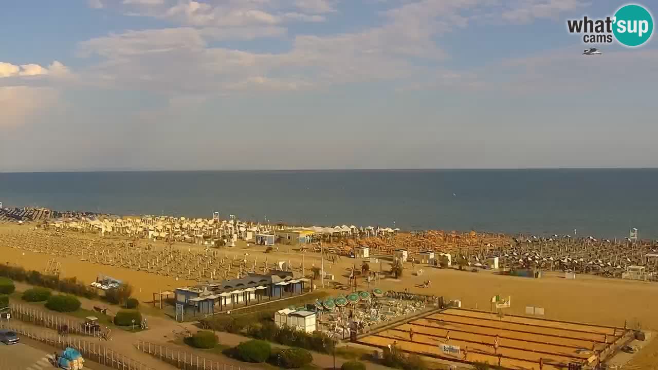 The beach of Bibione webcam – Italy