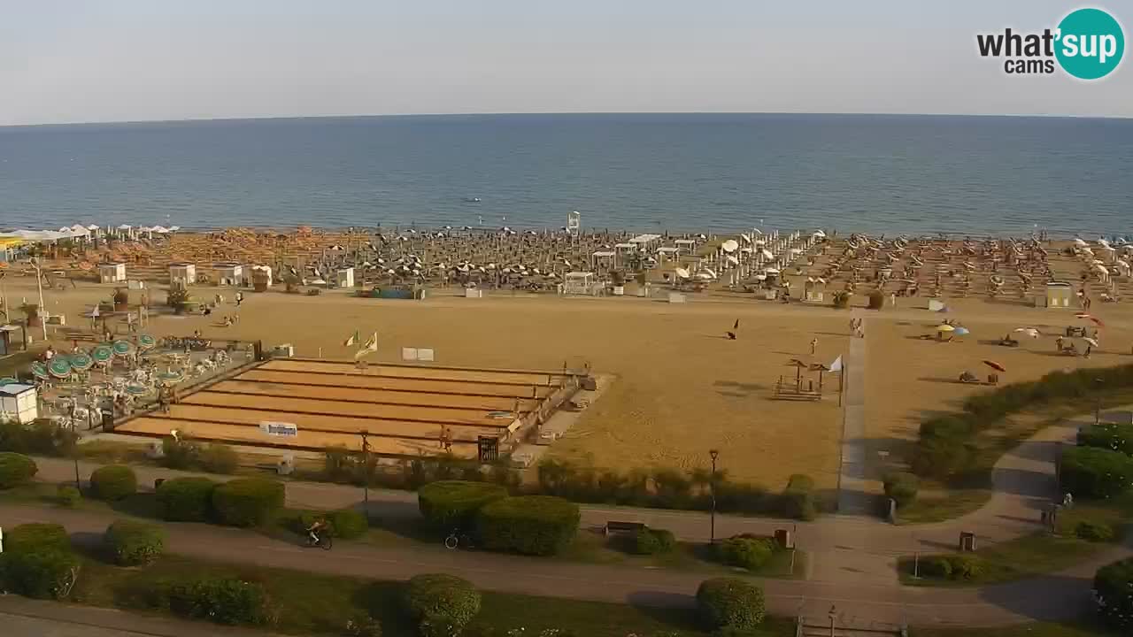 The beach of Bibione webcam – Italy