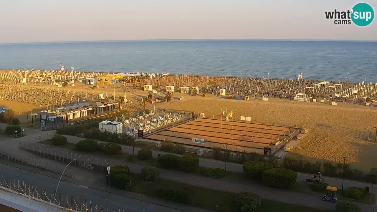 The beach of Bibione webcam – Italy