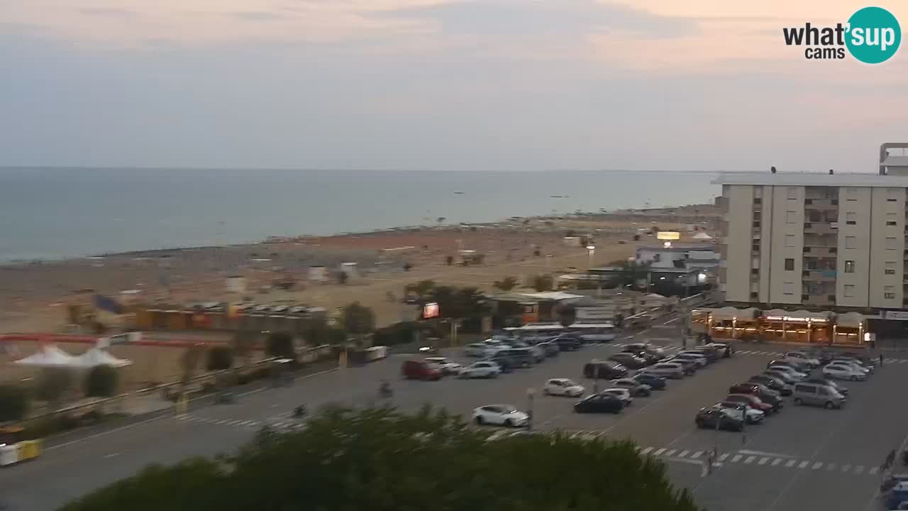 The beach of Bibione webcam – Italy
