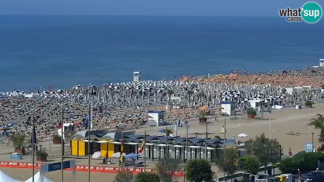 La spiaggia di Bibione webcam live e piazzale Zenit