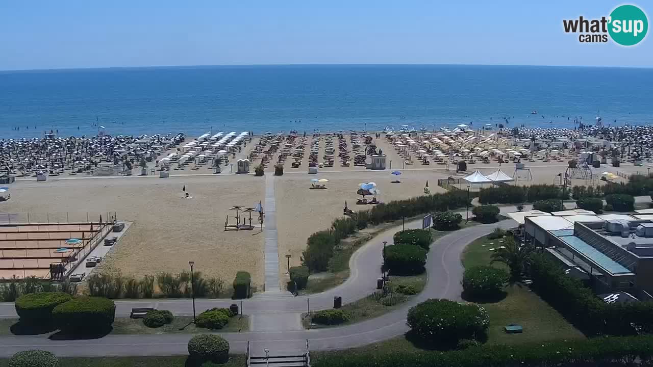 La camera en vivo de la playa de Bibione – Italia