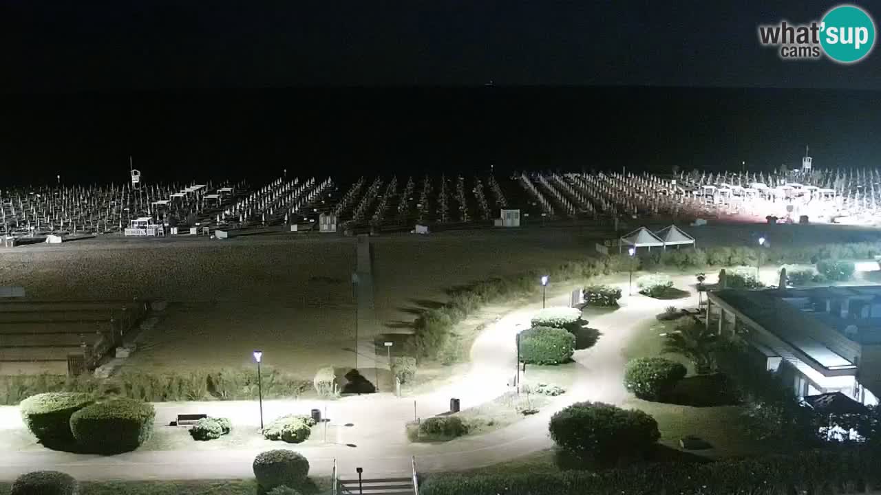 La spiaggia di Bibione webcam live e piazzale Zenit