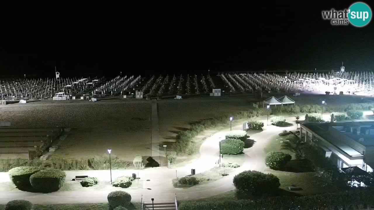 The beach of Bibione webcam – Italy