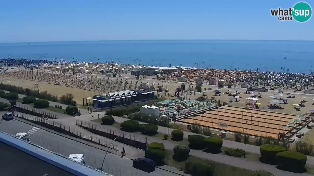 La camera en vivo de la playa de Bibione – Italia
