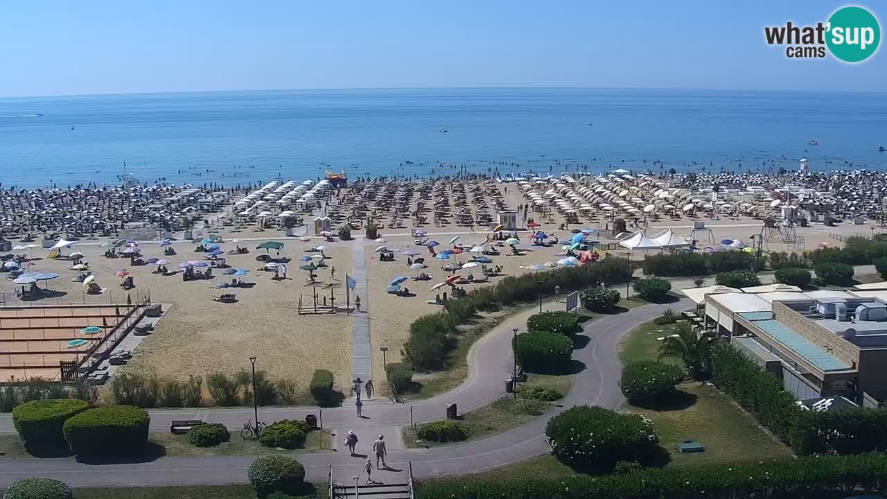 The beach of Bibione webcam – Italy