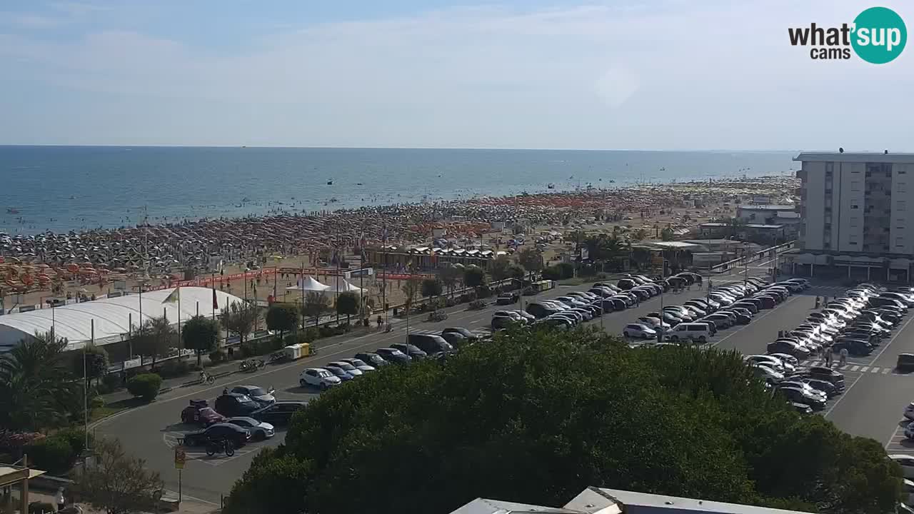 La spiaggia di Bibione webcam live e piazzale Zenit