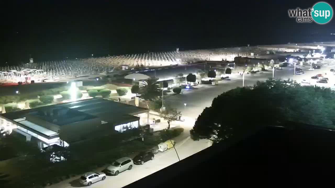 The beach of Bibione webcam – Italy