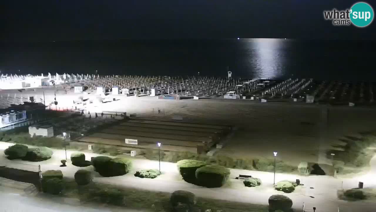 The beach of Bibione webcam – Italy