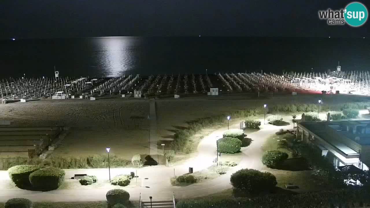 The beach of Bibione webcam – Italy