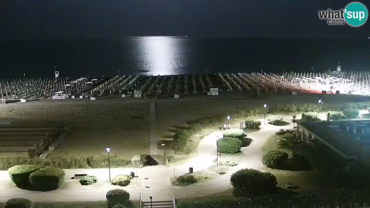 The beach of Bibione webcam – Italy