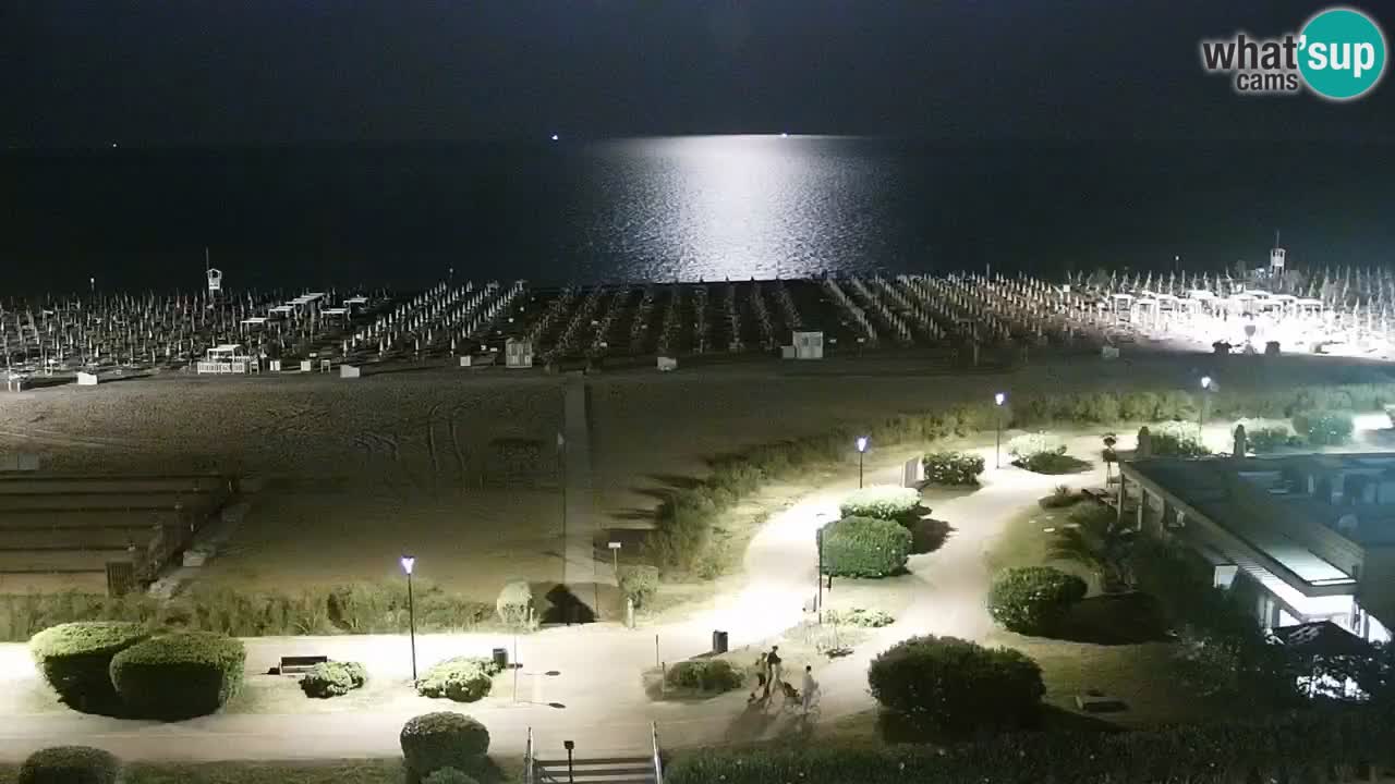 The beach of Bibione webcam – Italy