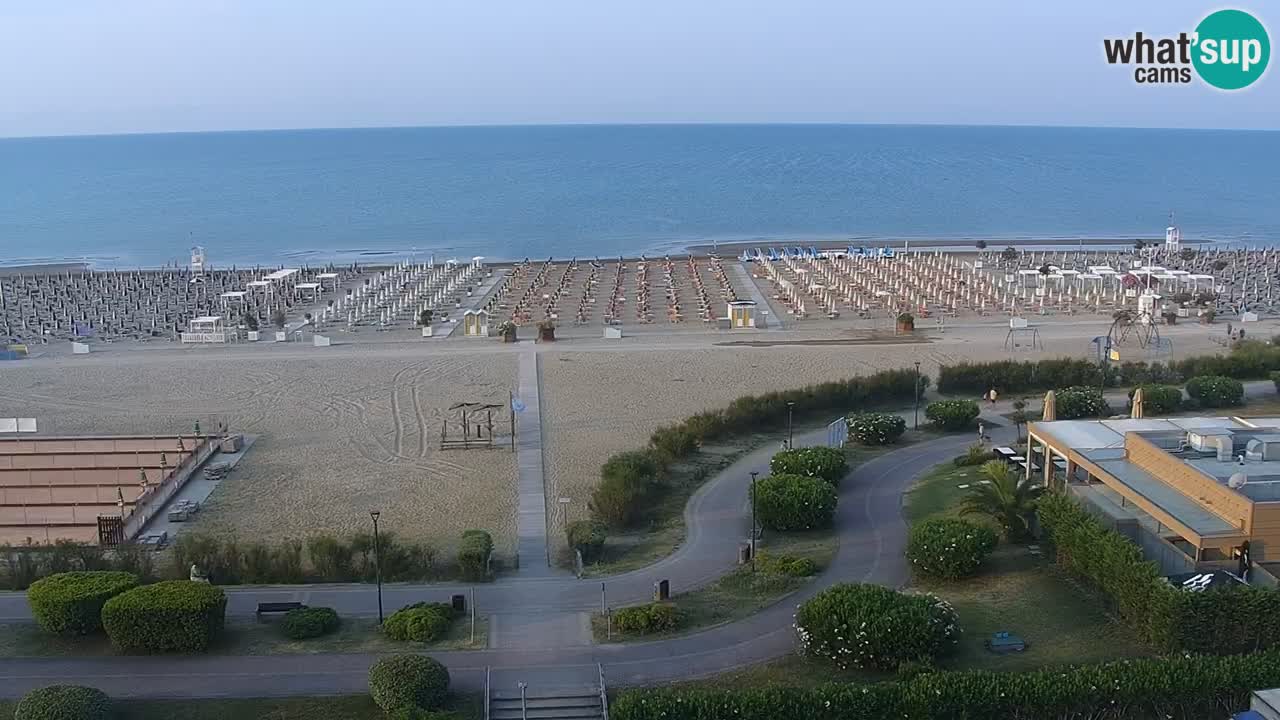 The beach of Bibione webcam – Italy
