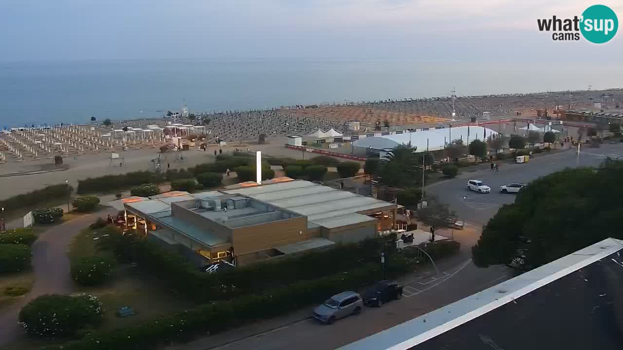 The beach of Bibione webcam – Italy