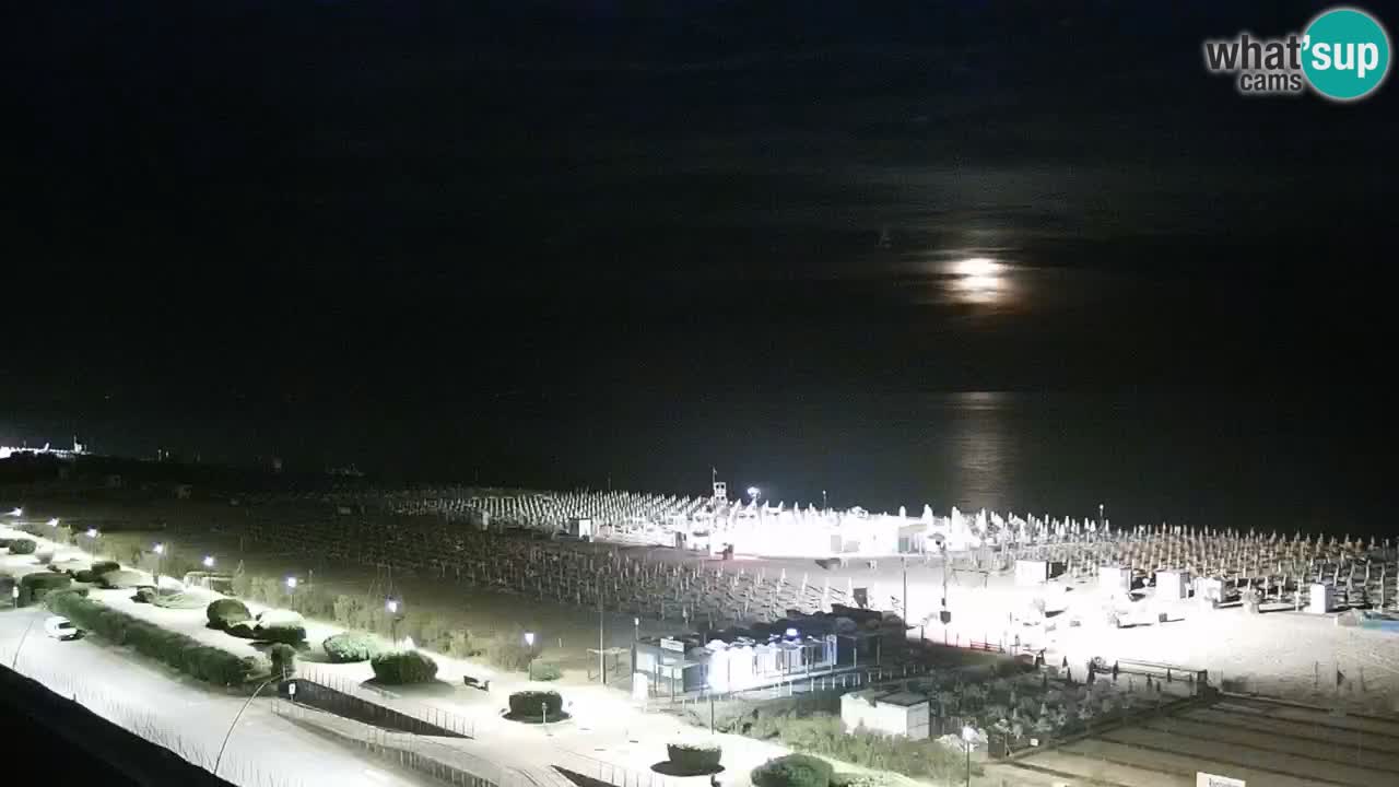 The beach of Bibione webcam – Italy