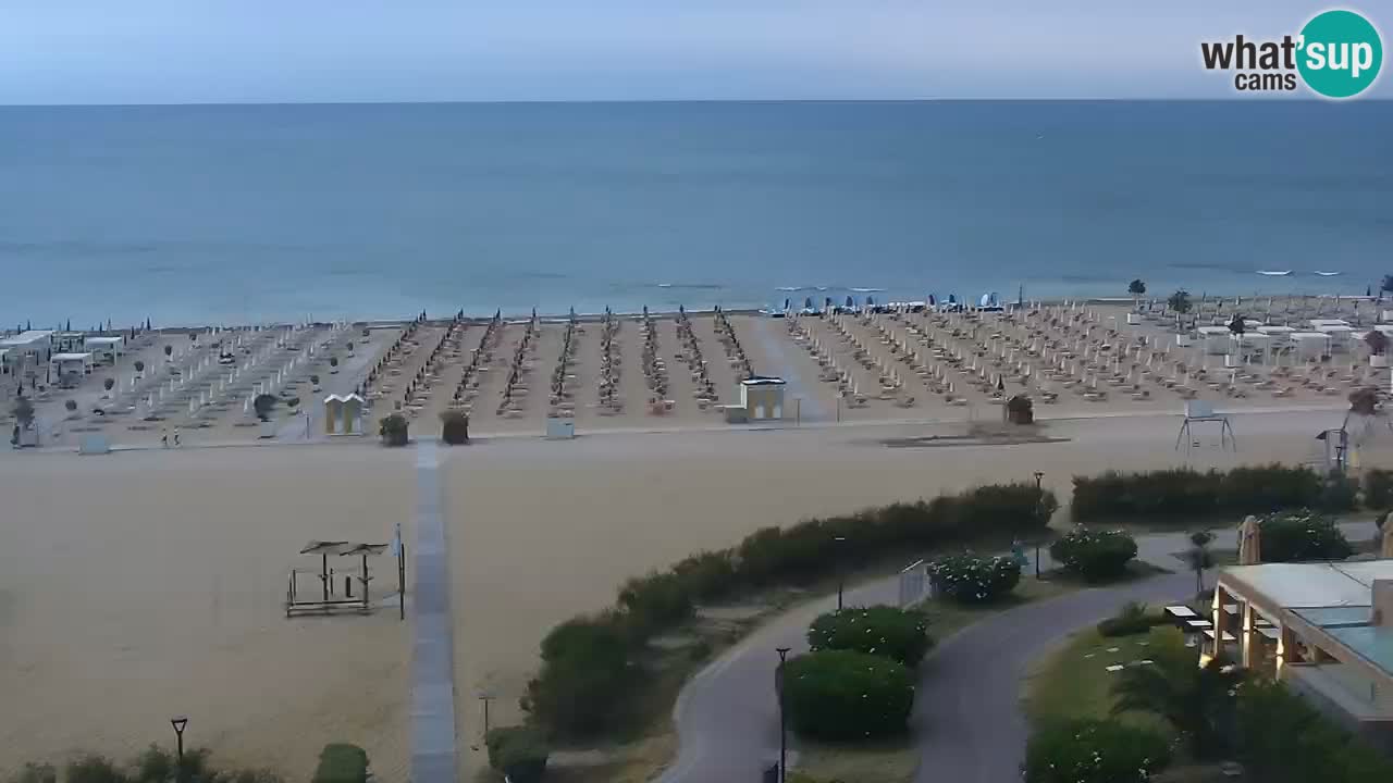 La spiaggia di Bibione webcam live e piazzale Zenit