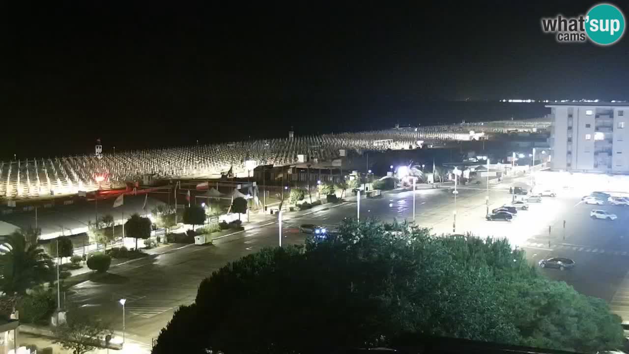 La spiaggia di Bibione webcam live e piazzale Zenit