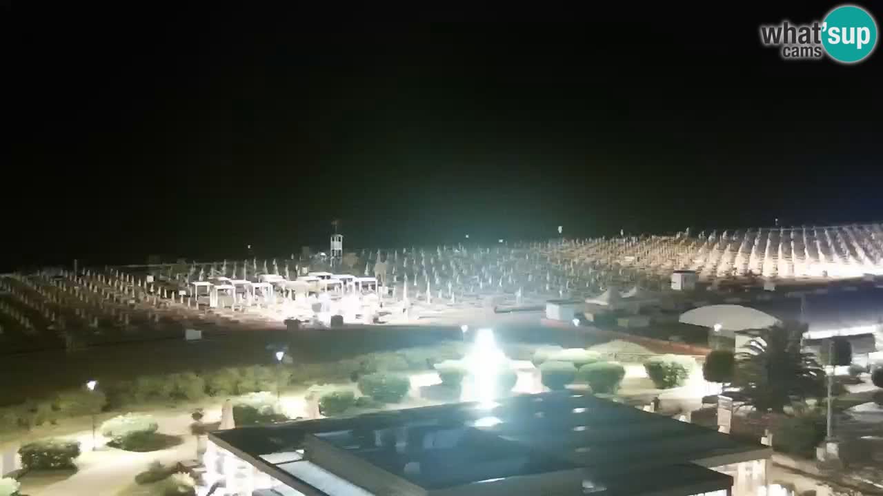 La spiaggia di Bibione webcam live e piazzale Zenit