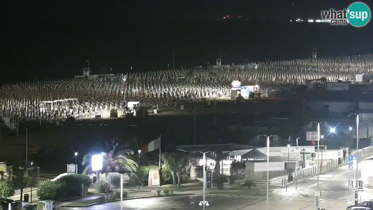 La spiaggia di Bibione webcam live e piazzale Zenit