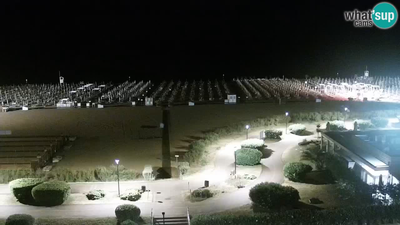 La spiaggia di Bibione webcam live e piazzale Zenit