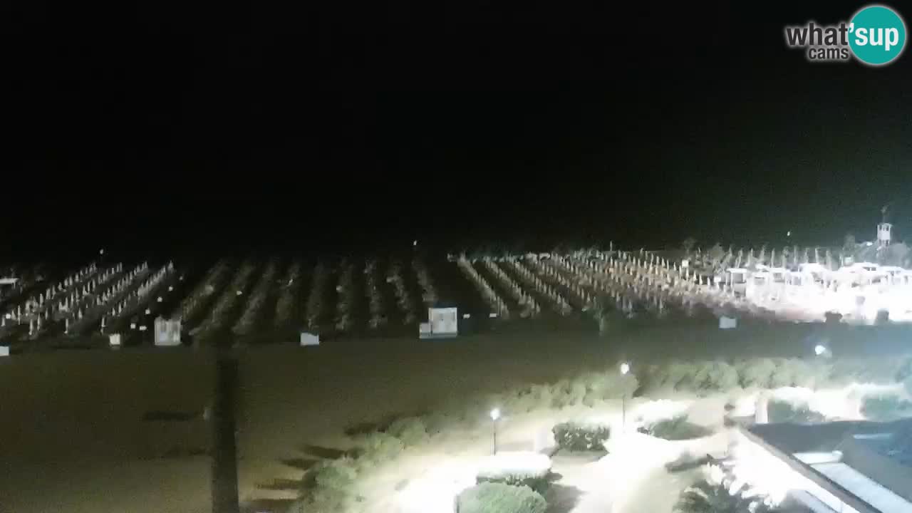 La spiaggia di Bibione webcam live e piazzale Zenit
