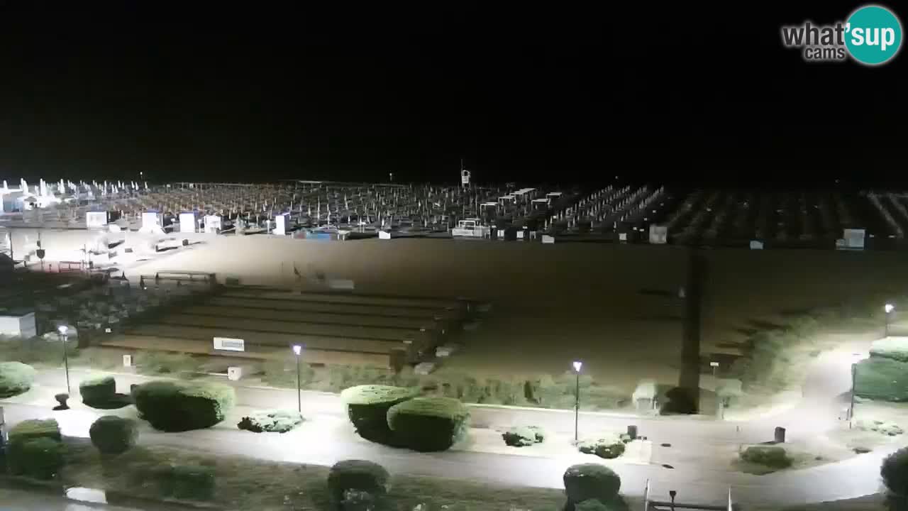 La spiaggia di Bibione webcam live e piazzale Zenit