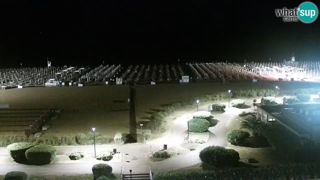 The beach of Bibione webcam – Italy