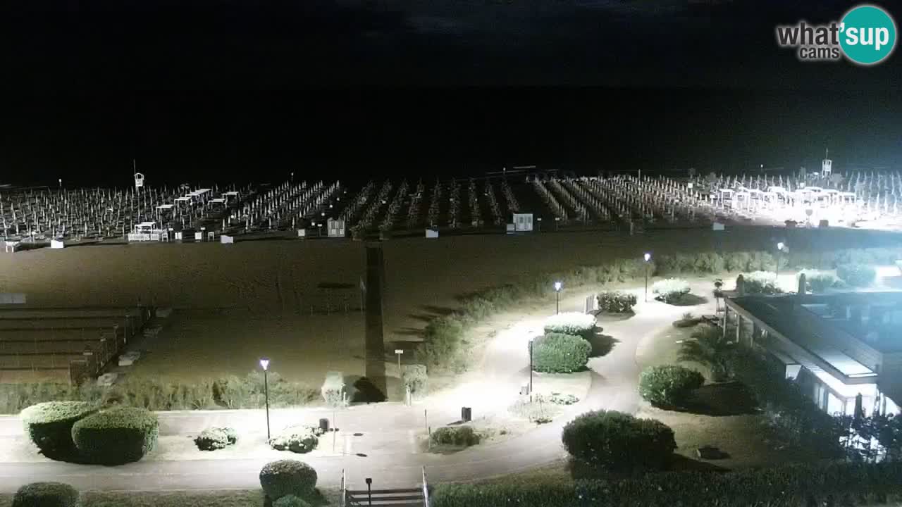La spiaggia di Bibione webcam live e piazzale Zenit