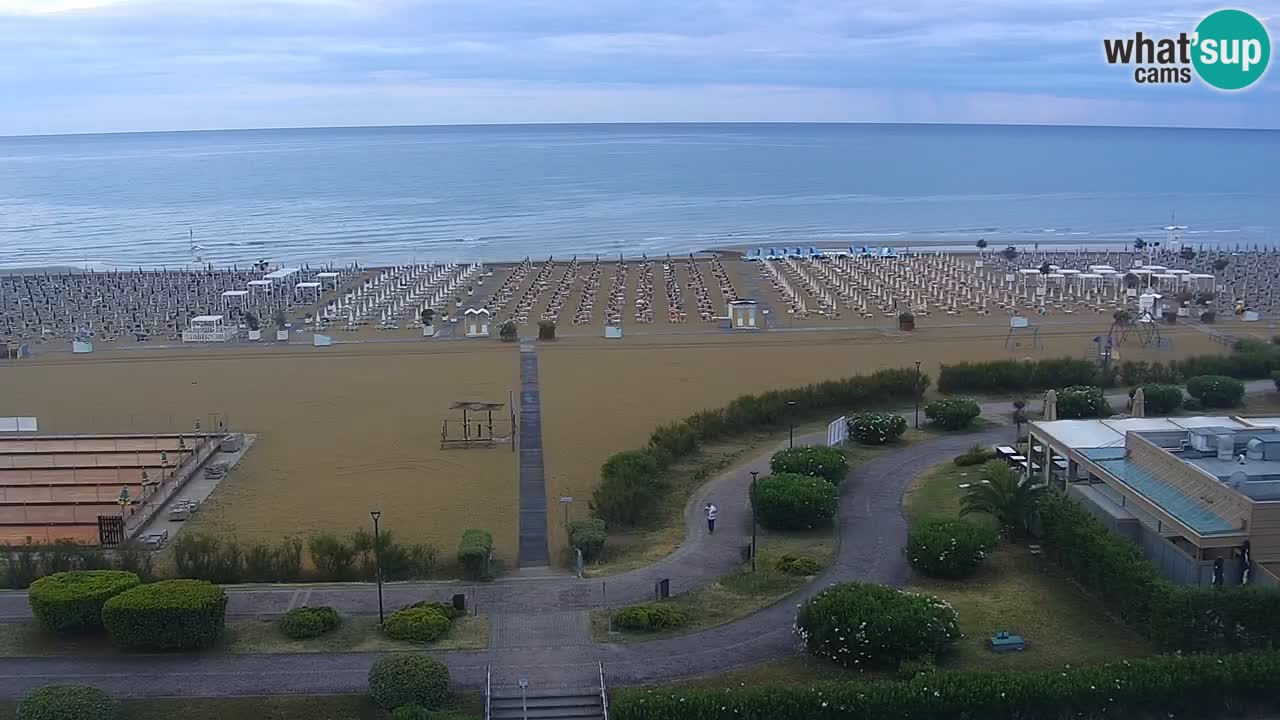 La spiaggia di Bibione webcam live e piazzale Zenit