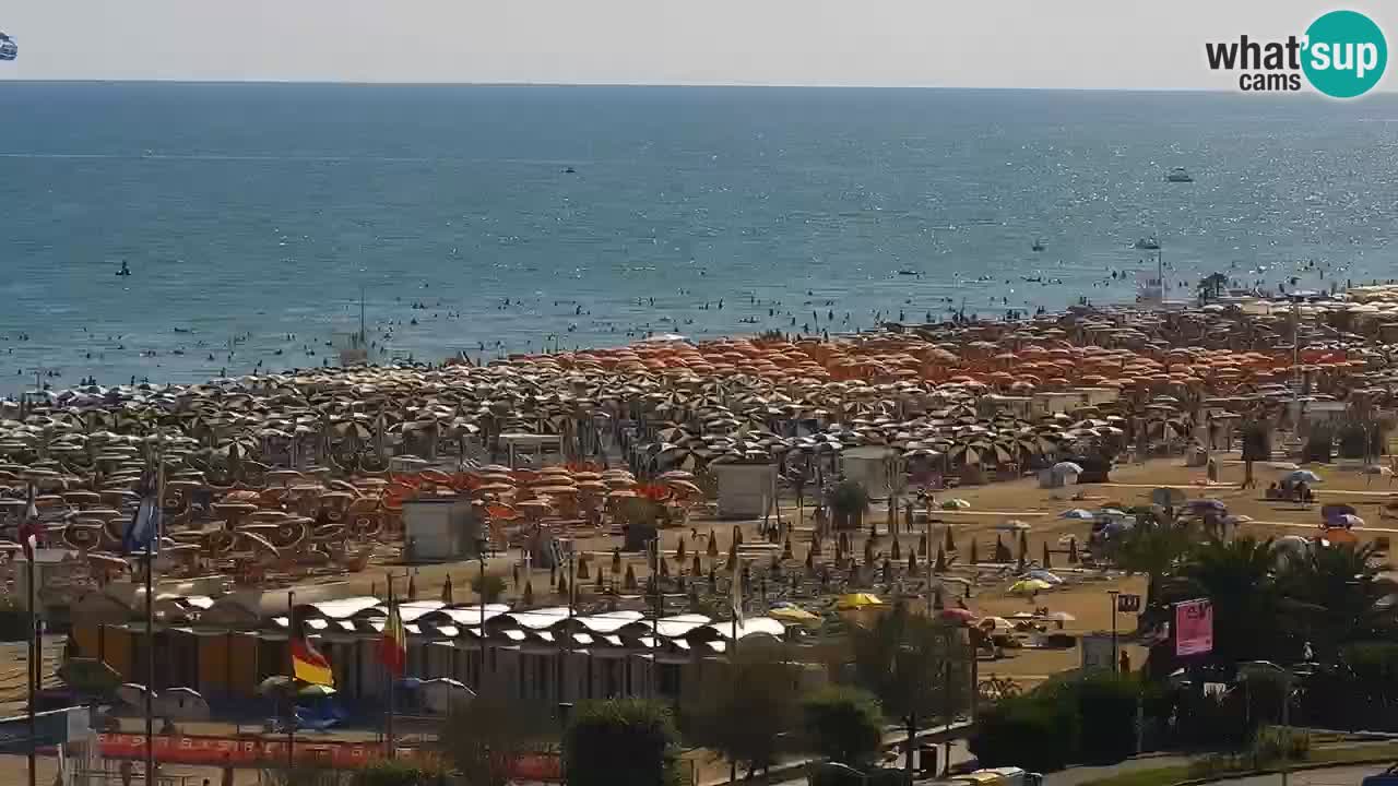 The beach of Bibione webcam – Italy