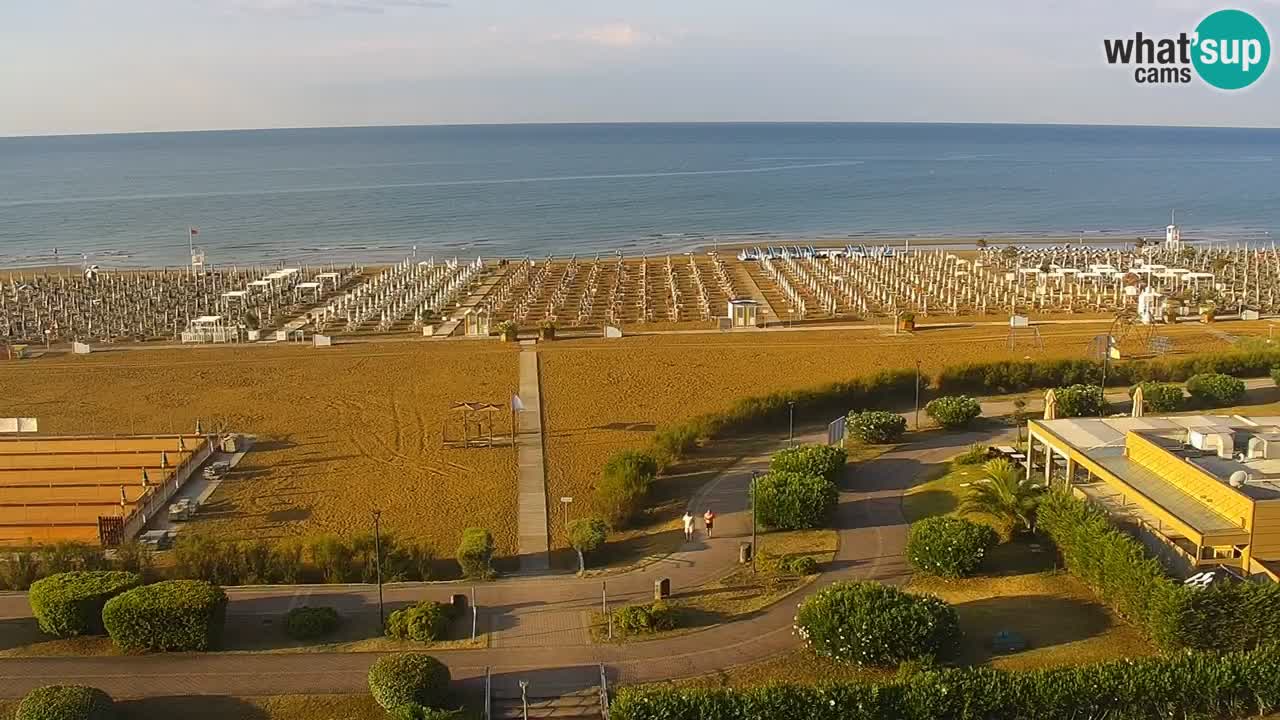 The beach of Bibione webcam – Italy