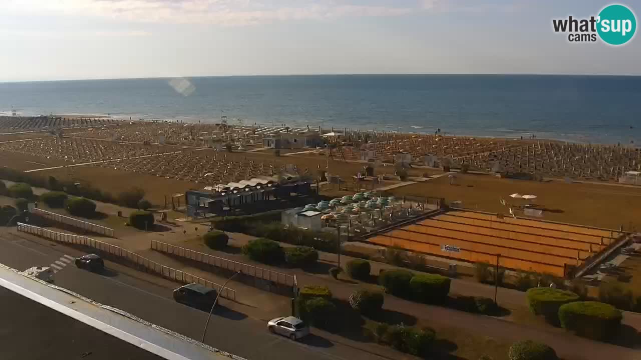 The beach of Bibione webcam – Italy