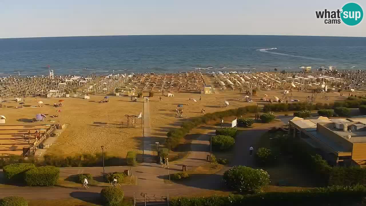 The beach of Bibione webcam – Italy