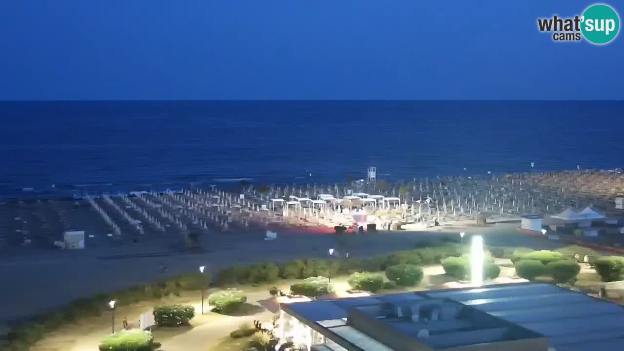 The beach of Bibione webcam – Italy