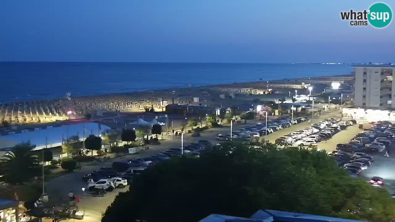The beach of Bibione webcam – Italy