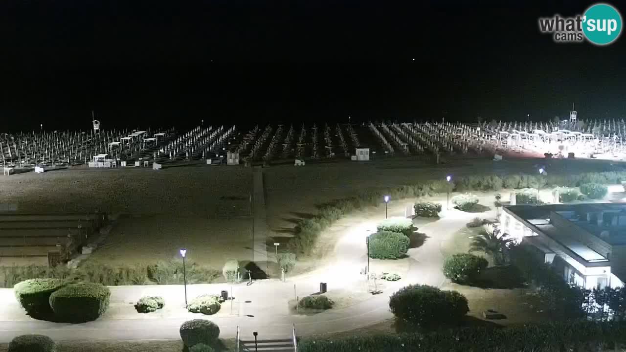 The beach of Bibione webcam – Italy