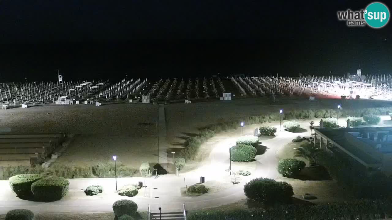The beach of Bibione webcam – Italy