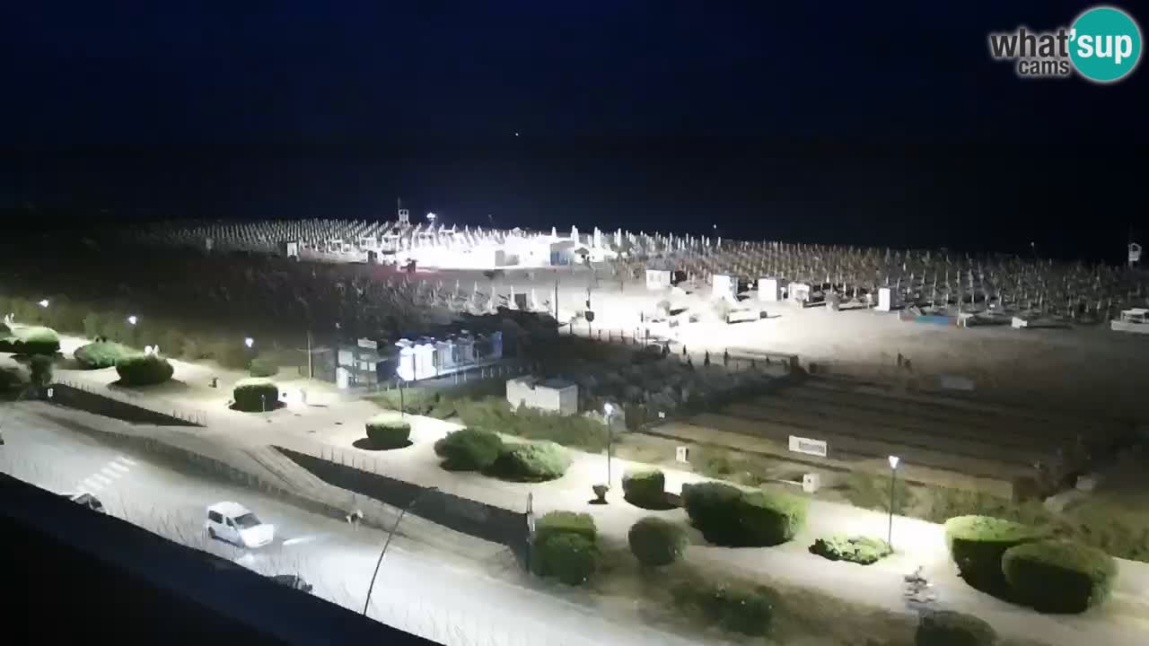 La spiaggia di Bibione webcam live e piazzale Zenit