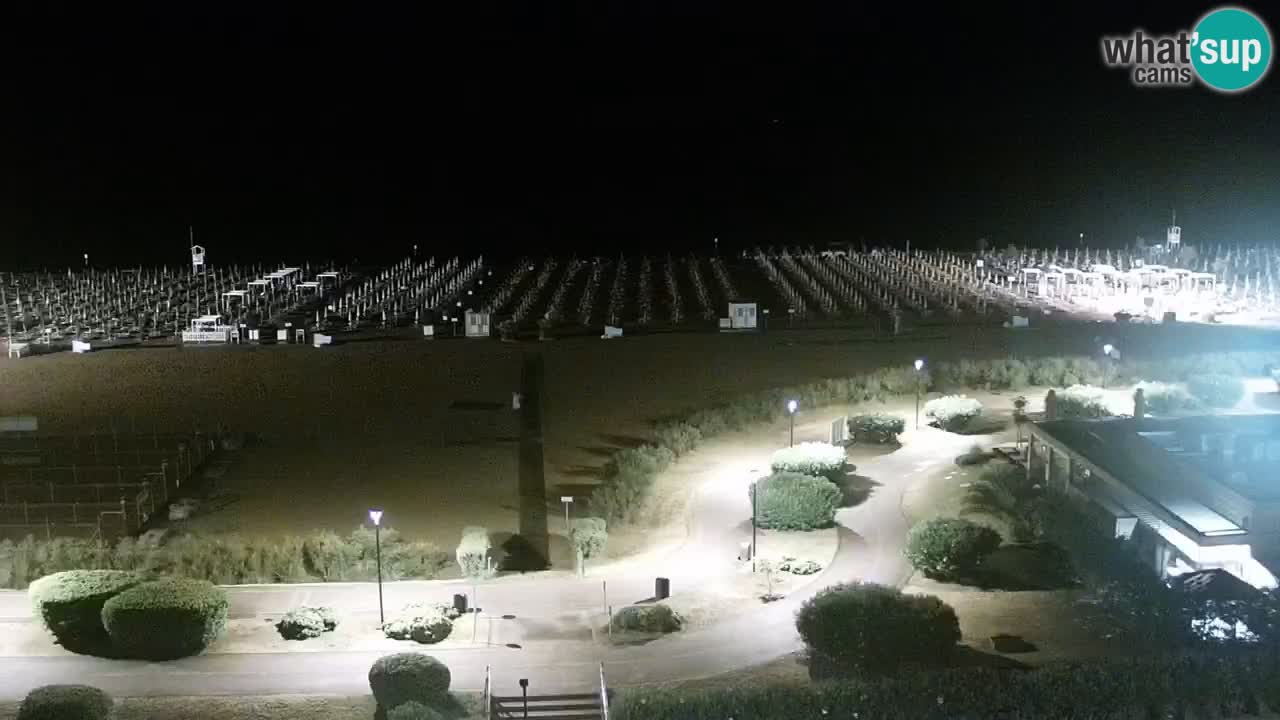 La spiaggia di Bibione webcam live e piazzale Zenit