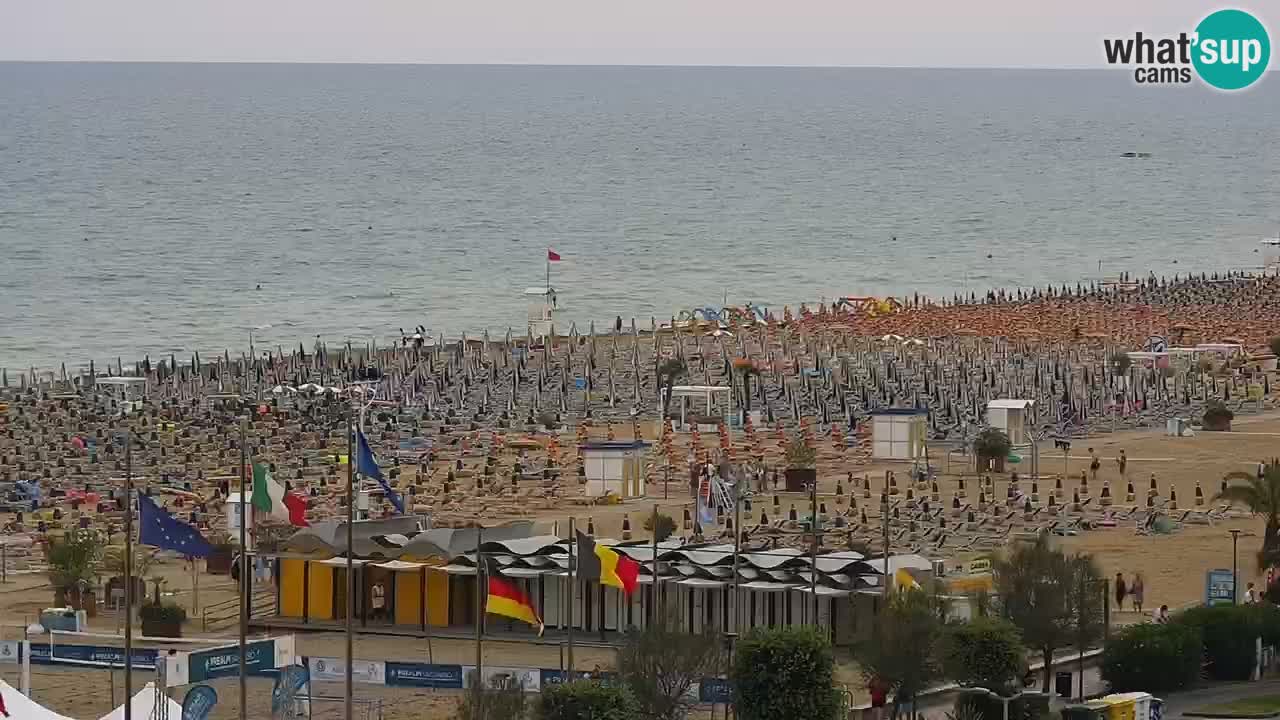 The beach of Bibione webcam – Italy