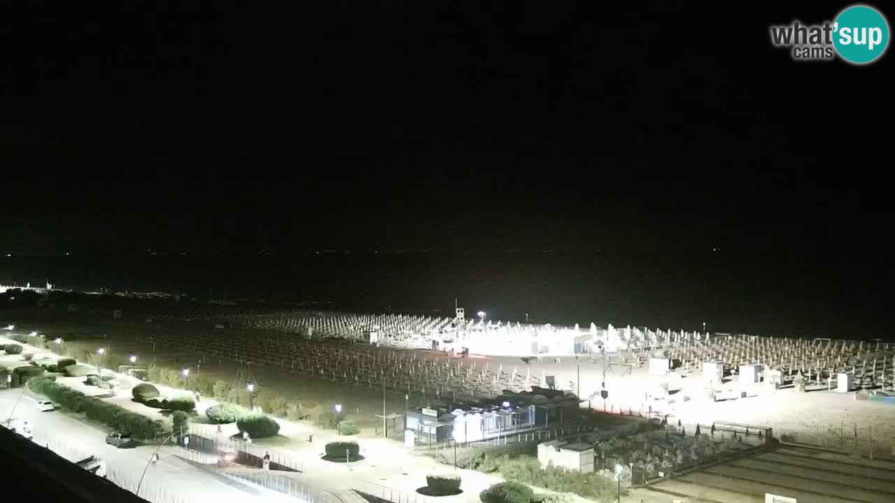 La spiaggia di Bibione webcam live e piazzale Zenit