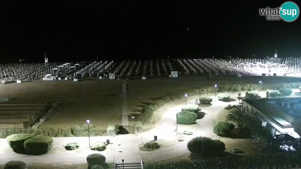 La spiaggia di Bibione webcam live e piazzale Zenit