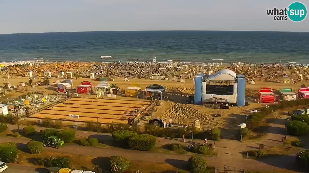 The beach of Bibione webcam – Italy